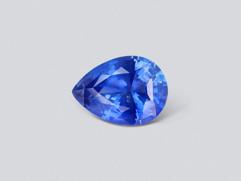 Cornflower blue sapphire in pear cut 1.47 ct, Sri Lanka Image №1