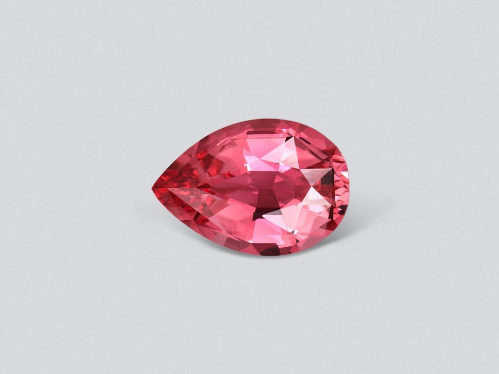 Orange-pink pear-cut tourmaline 1.50 carats Image №1