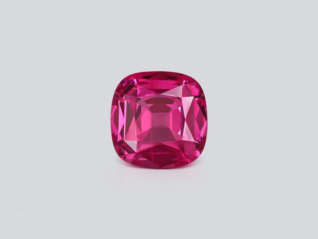 Spinel Mahenge Vivid pink cushion cut  2.91 carats, Tanzania Image №1