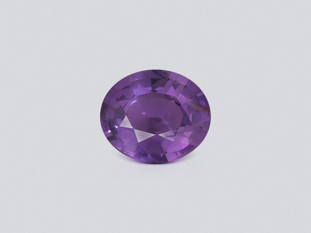 Saphir violet taille ovale non chauffé 1,30 ct, Sri Lanka Image №1