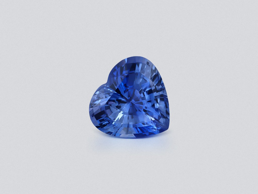 Unbeheizter blauer saphir im herzschliff 2,11 carats, Sri Lanka Image №1