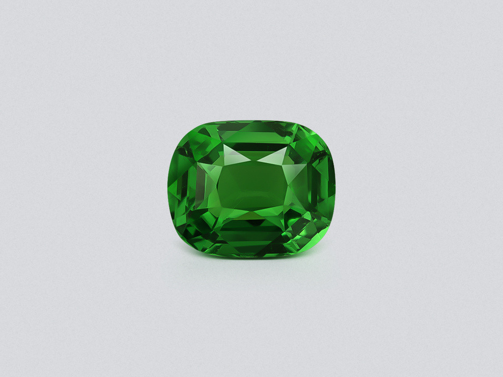 Garnet tsavorite Intense Green cushion cut 2.59 carats, Tanzania  Image №1