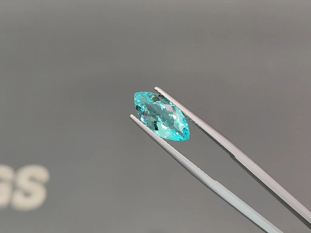 Tourmaline Paraiba bleu néon taille marquise 2,20 carats, Afrique Image №3