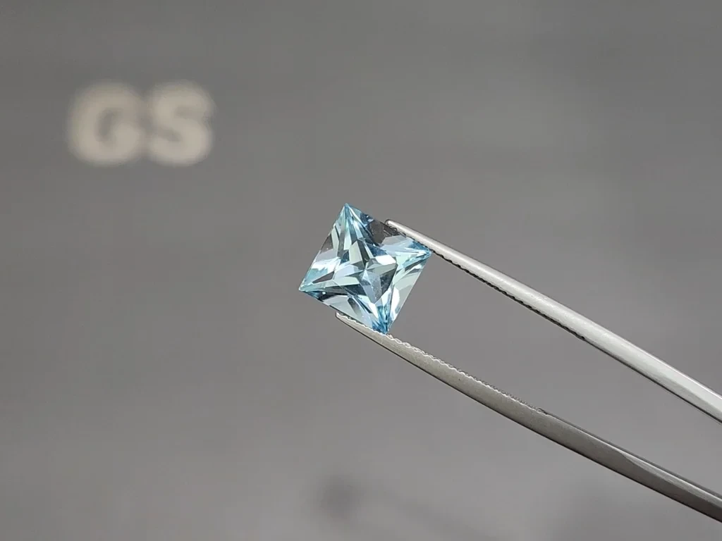 Aquamarine princess cut 2.84 carats, Madagascar  Image №3