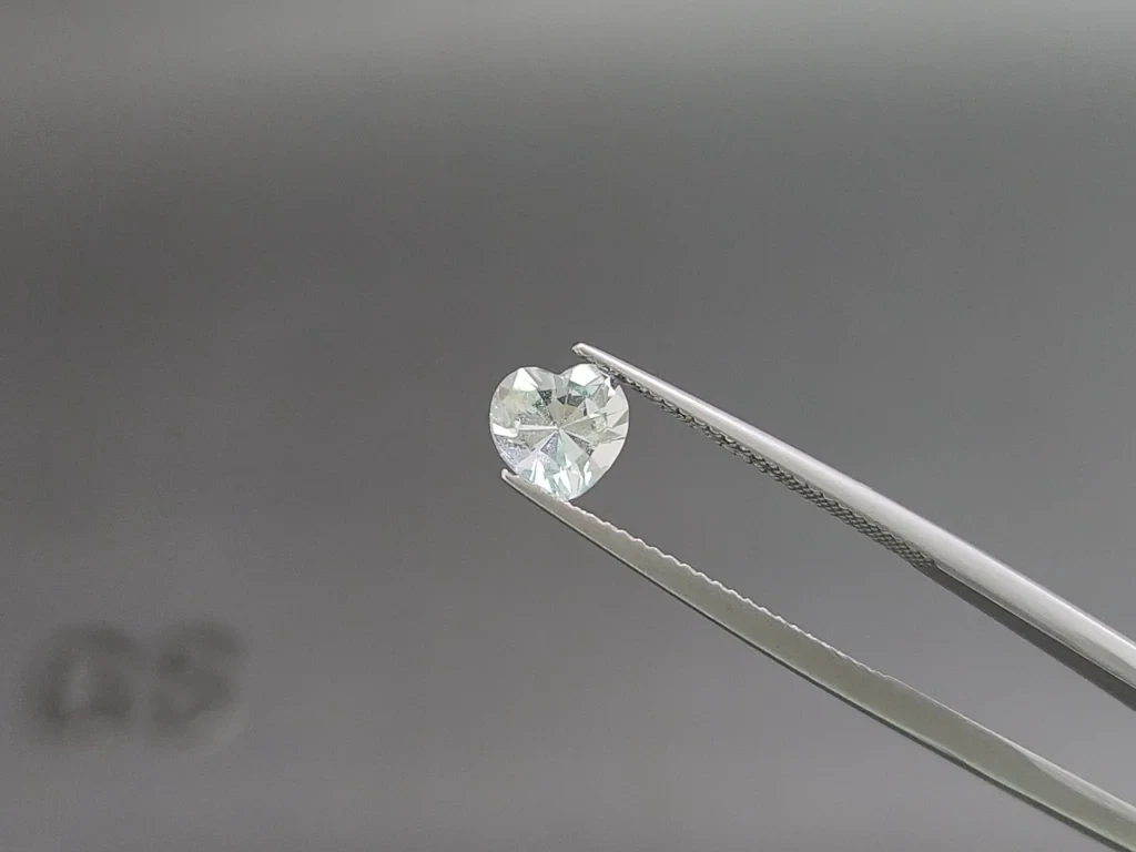 Aquamarine heart shape 0.96 carats, Madagascar  Image №3