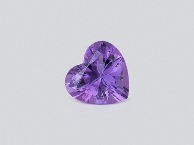 Amethys precision cut heart shape 4.74 carats, Brazil photo