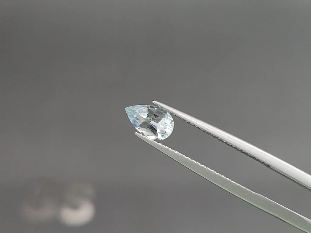 Satz aquamarine im birnenschliff 2,04 karat, Madagaskar Image №3