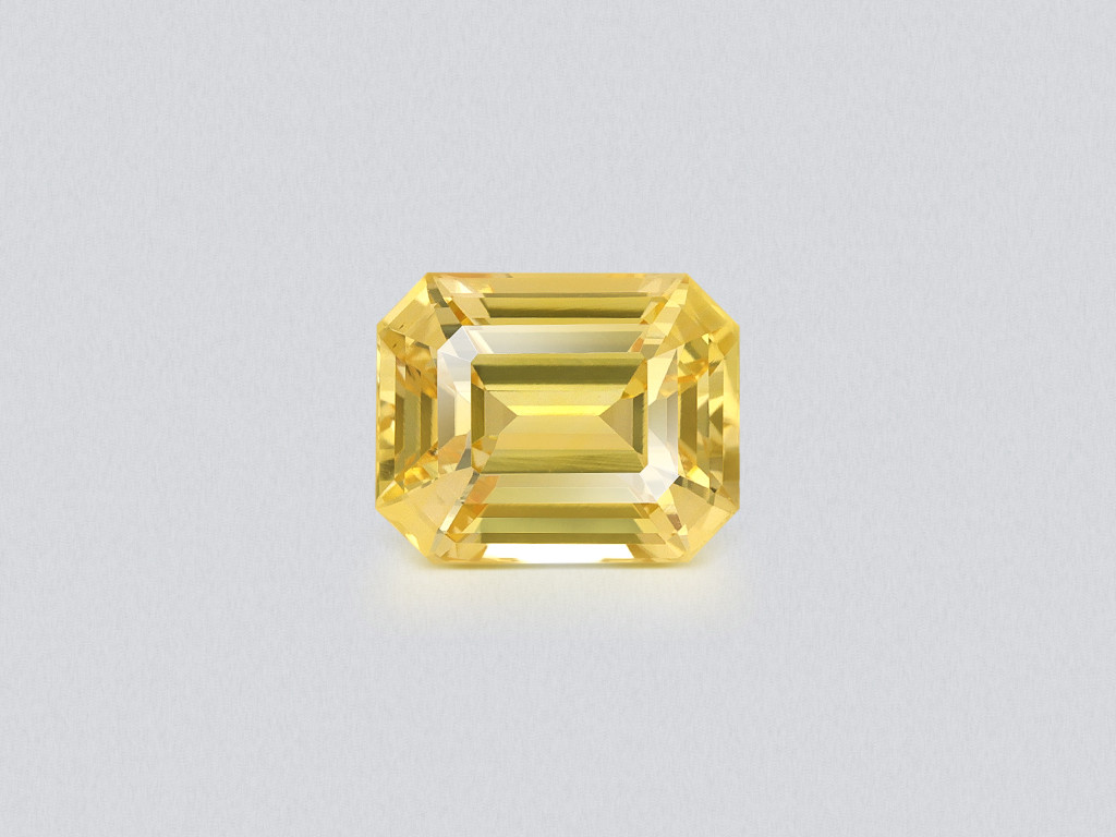Unbehandelter gelber saphir im smaragd schliff 2,05 karat, Sri Lanka Image №1