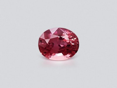 Bright pink oval cut tourmaline 2.37 ct photo