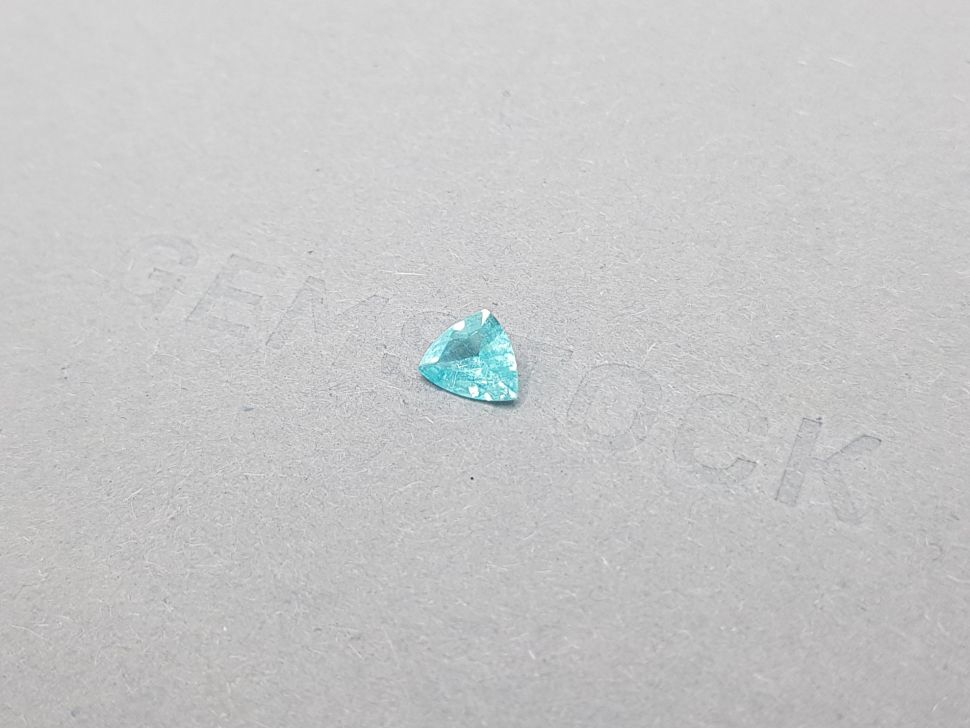 Paraiba tourmaline in a rare cut trillion 0.43 carats Image №3
