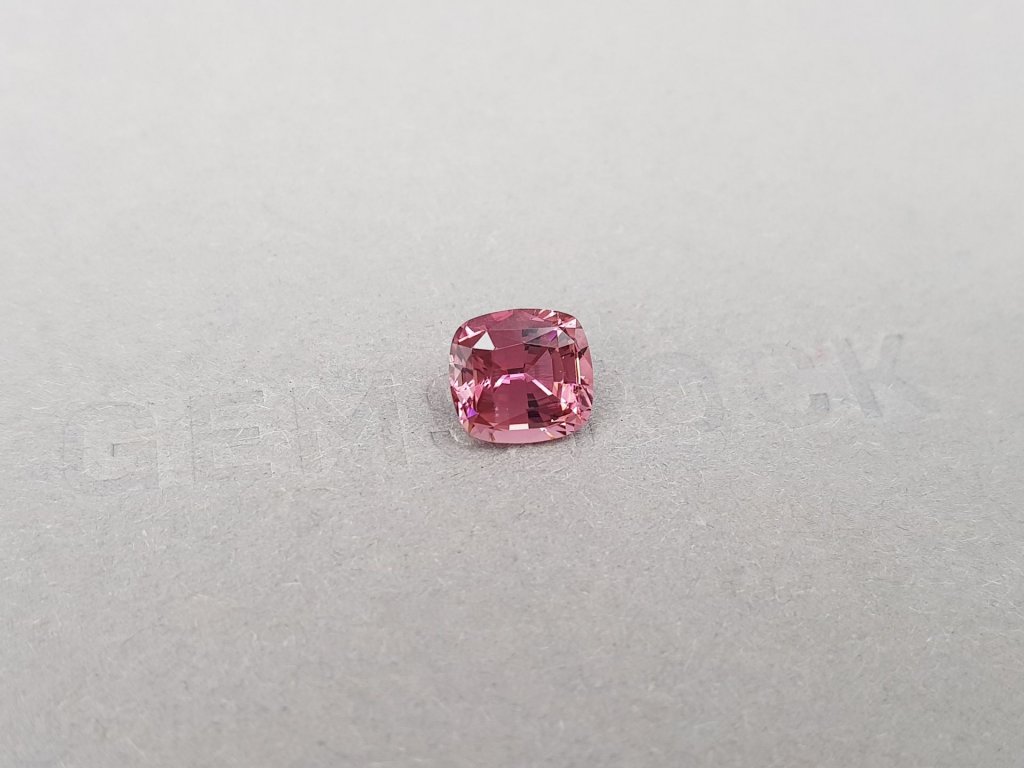 Rubellite tourmaline in cushion cut 2.03 carats, Nigeria Image №2