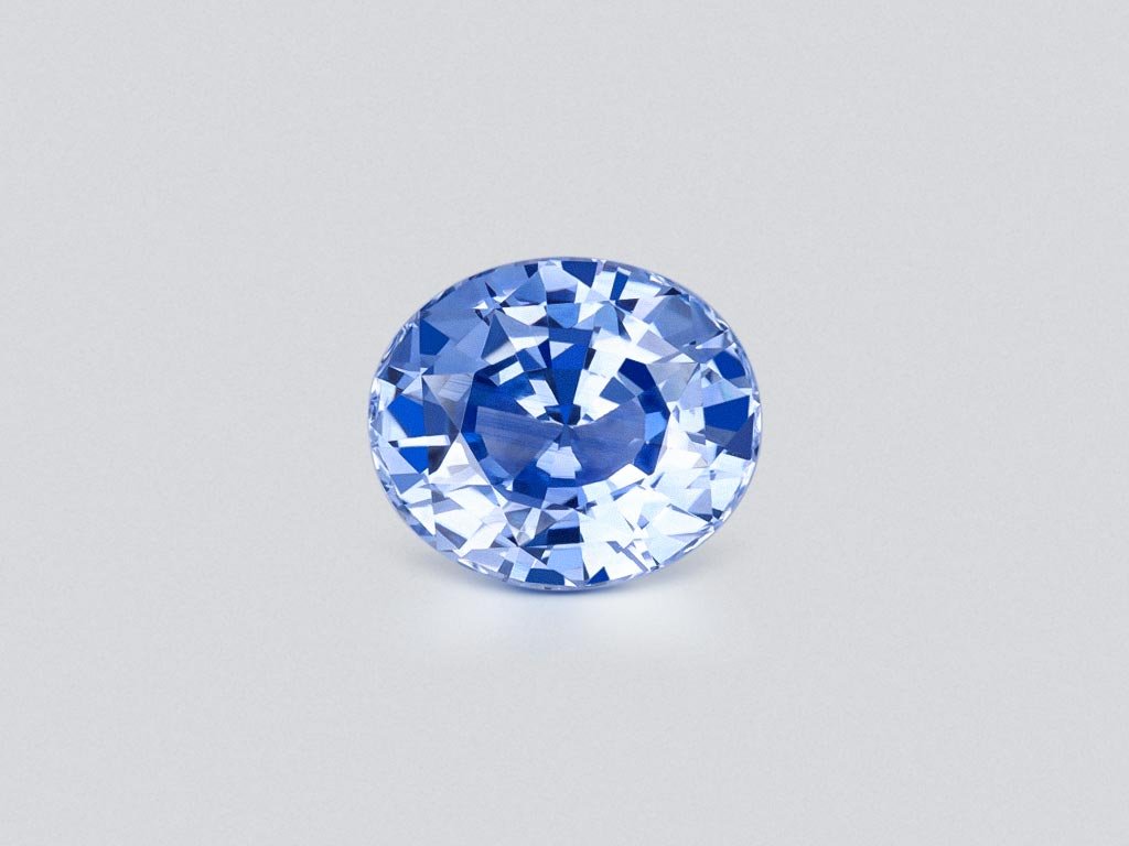 Blauer Saphir, pastellblauer Ovalschliff, 2,85 Karat, Sri Lanka Image №1