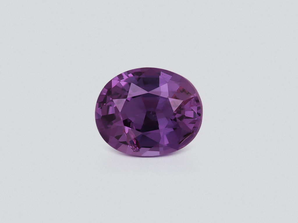 Unheated purple sapphire oval cut 1.21 carats, Sri Lanka Image №1