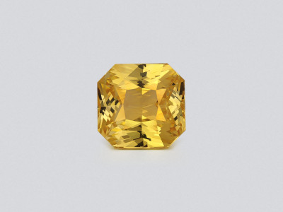 Saphir jaune taille radiant non chauffé 8,04 carats, Sri Lanka photo