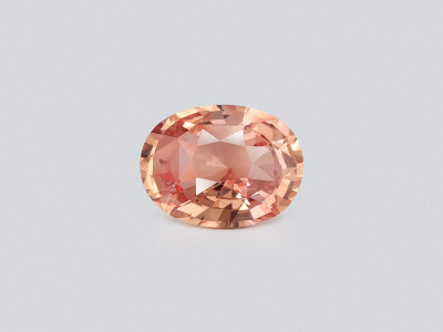 Unbehandelter Padparadscha-saphir oval geschliffen 1,03 karat, Sri Lanka  photo