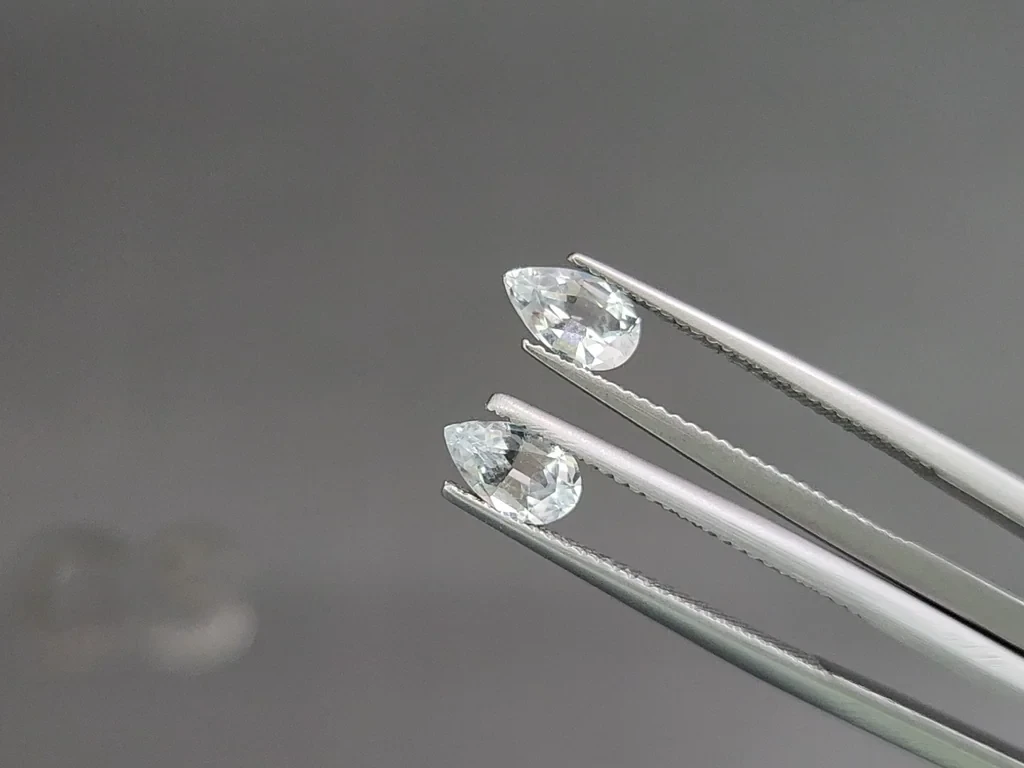 Set of aquamarines pear cut 1.81 carats, Madagascar Image №4