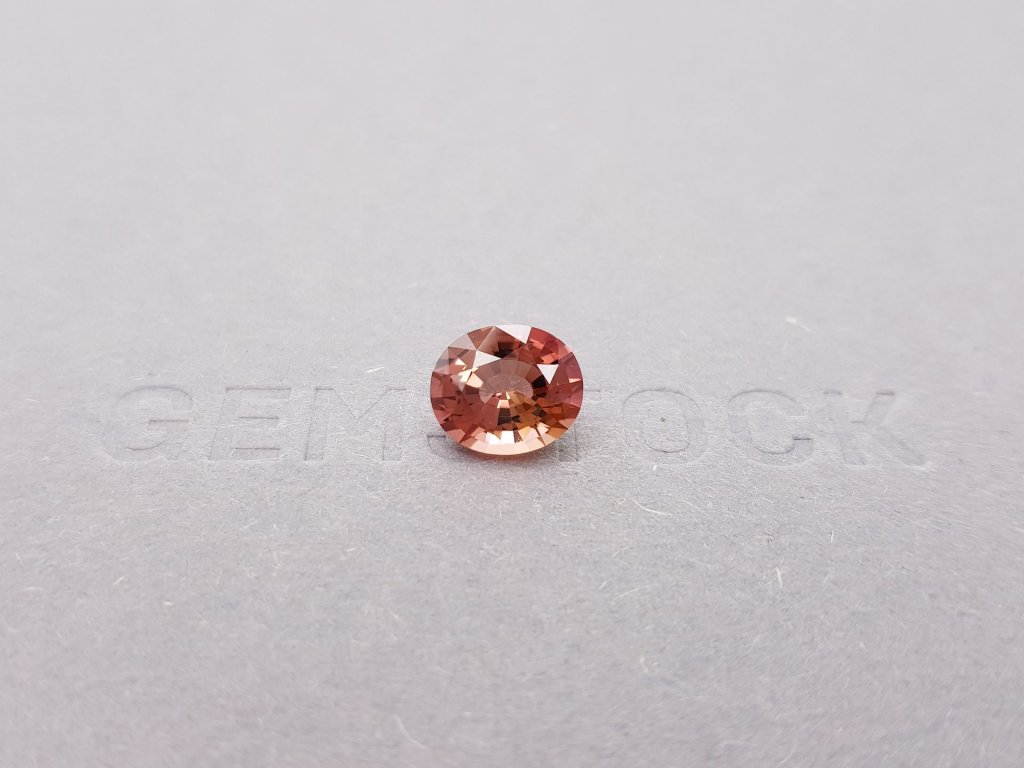 Orange-pink oval cut tourmaline 2.26 ct Image №1
