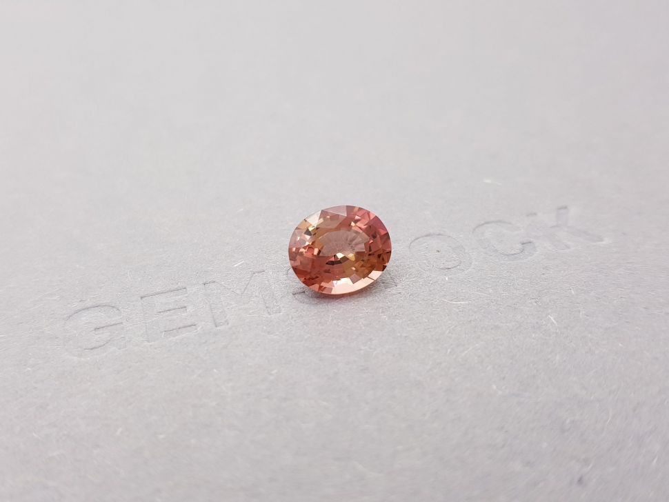 Orange-pink oval cut tourmaline 2.26 ct Image №2