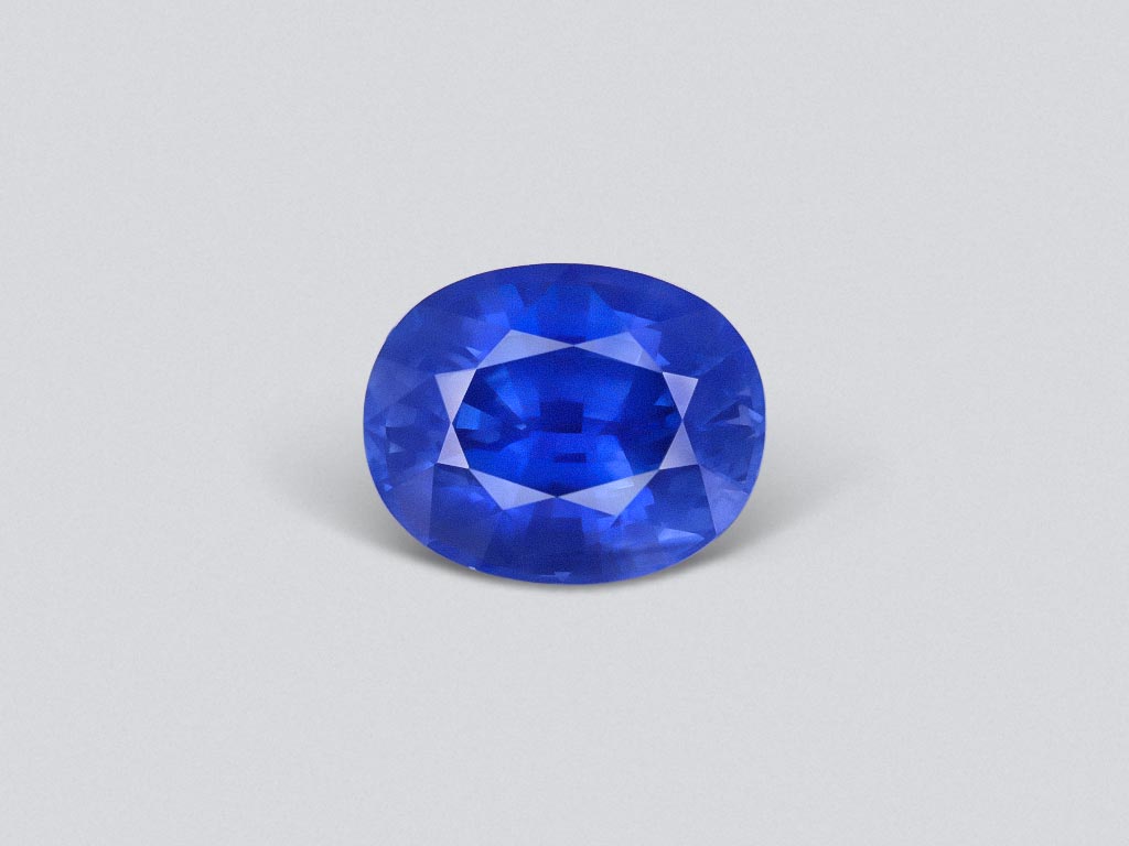 Rare Electric blue oval cut sapphire 3.03 ct, Sri Lanka Image №1