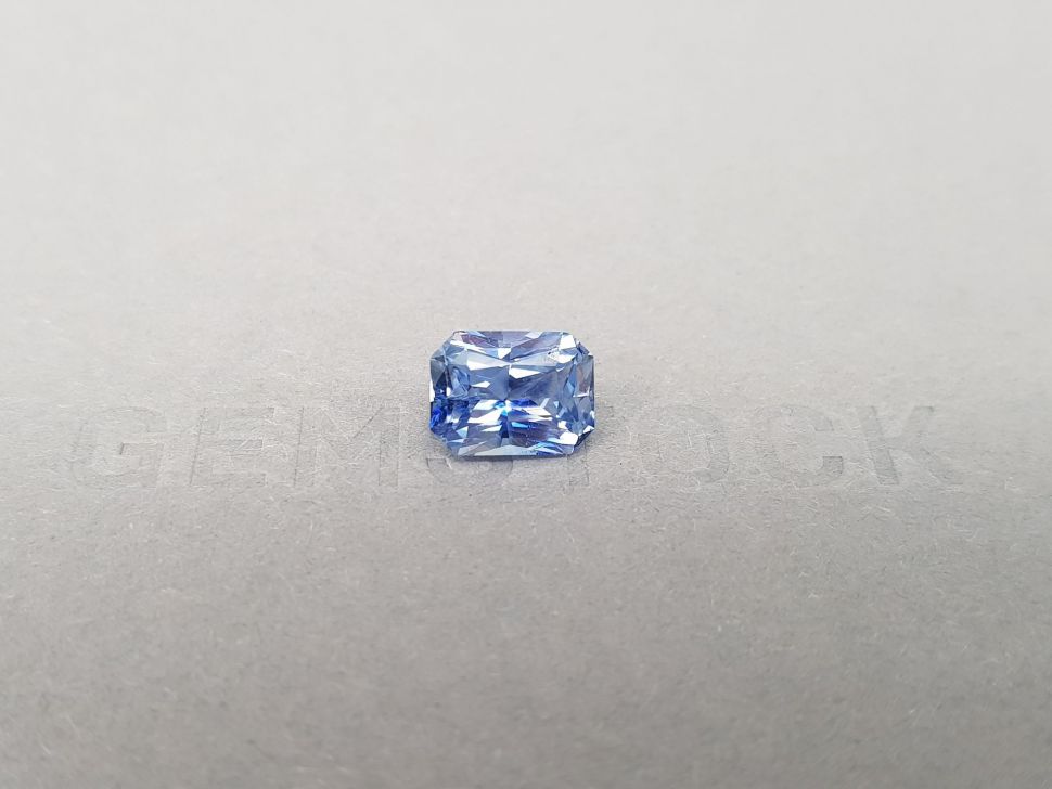 Blue unheated sapphire 3.08 ct octagon cut, Sri Lanka Image №1