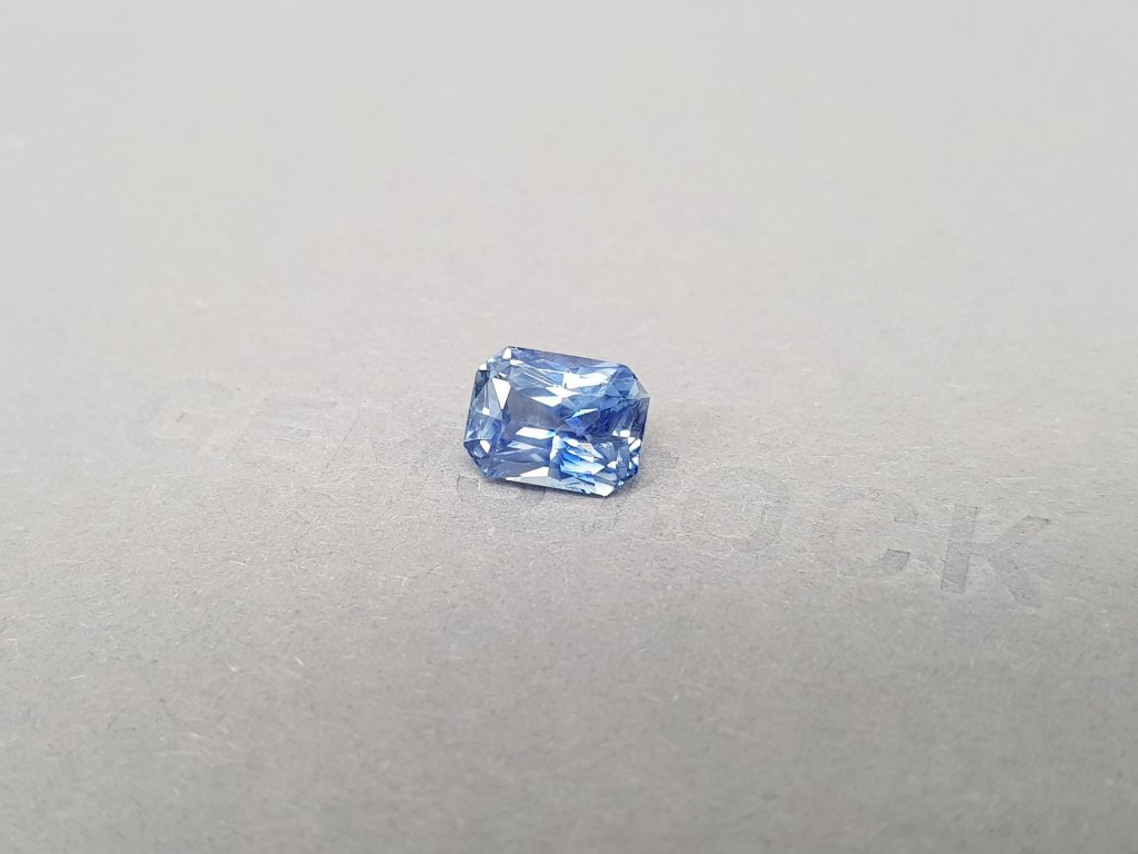 Blue unheated sapphire 3.08 ct octagon cut, Sri Lanka Image №3