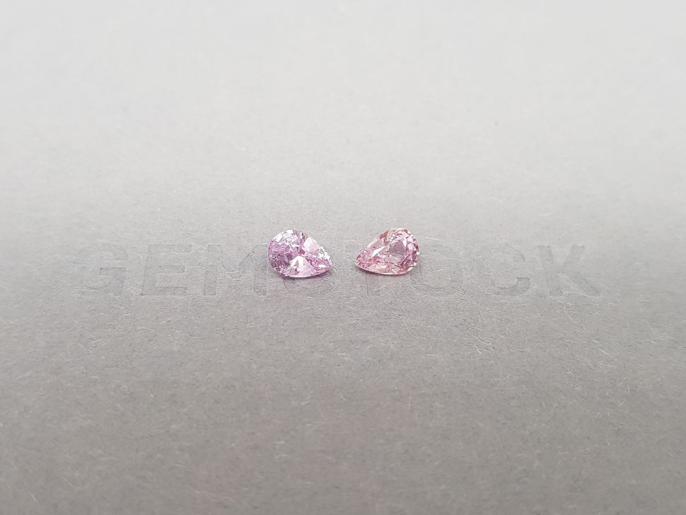 Pair of unheated pink sapphires 1.39 ct, Madagascar Image №1