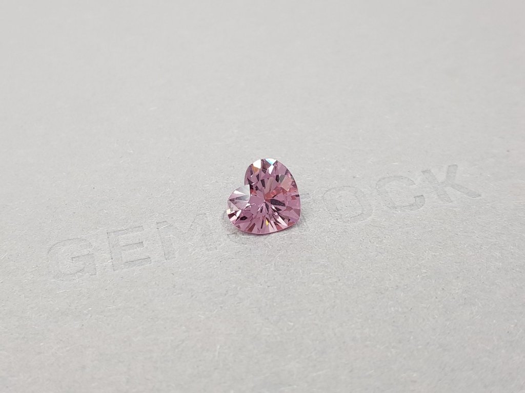 Pink spinel in heart cut 2.11 ct from Tanzania Image №2