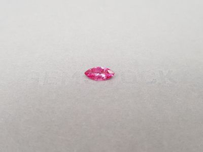 Vivid-pink Mahenge spinel in marquise cut 0.77 ct, Tanzania photo