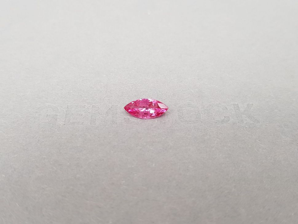 Vivid-pink Mahenge spinel in marquise cut 0.77 ct, Tanzania Image №1