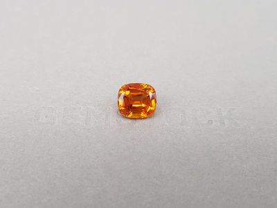 Rare top quality clinohumite in cushion cut 3.74 ct, Afghanistan photo