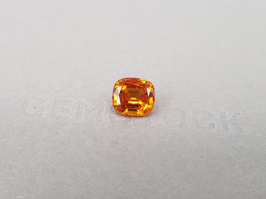 Rare top quality clinohumite in cushion cut 3.74 ct, Afghanistan Image №3
