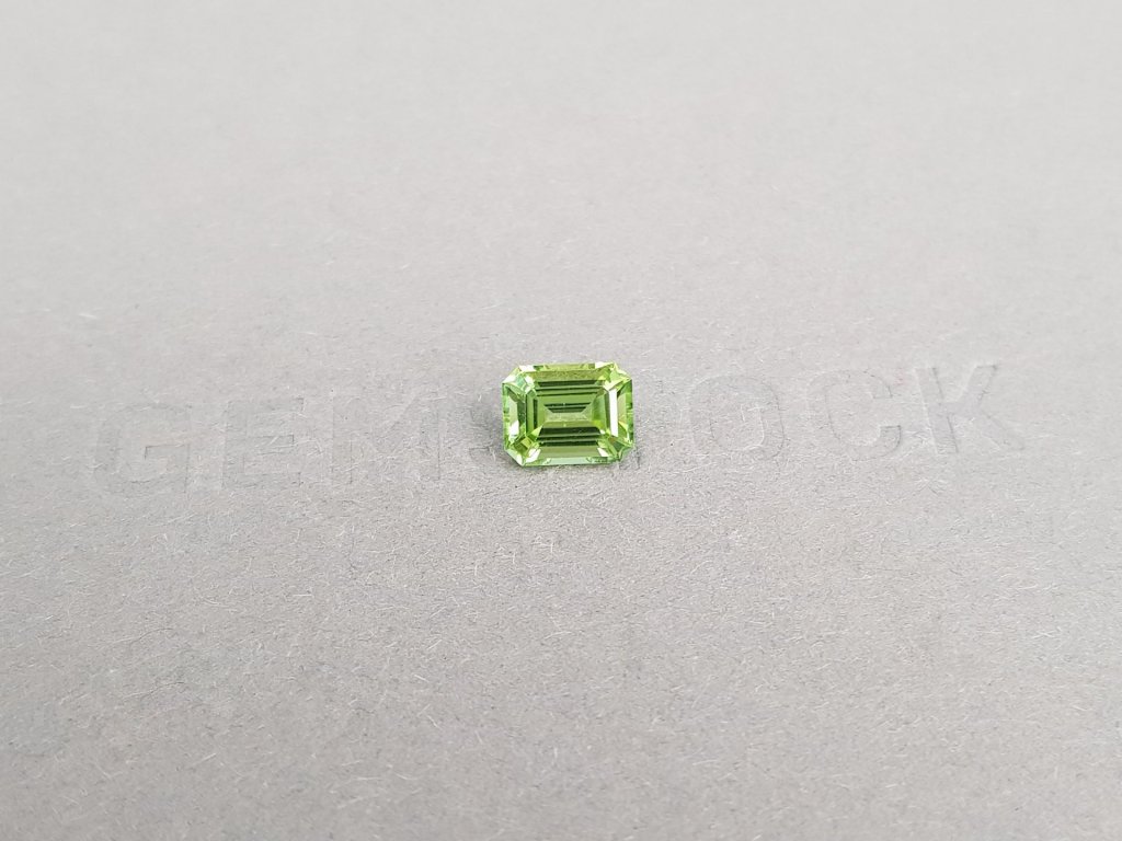 Light green tourmaline in octagon cut 1.10 carats Image №2