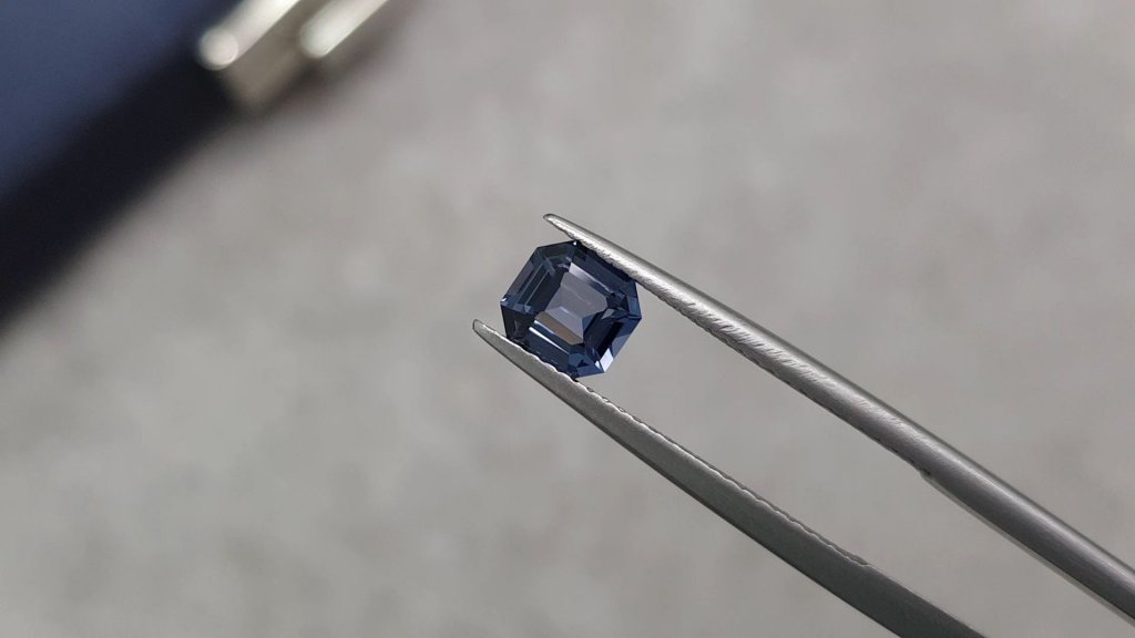 Cobalt blue spinel in ascher cut 0.92 carats, Tanzania Image №3