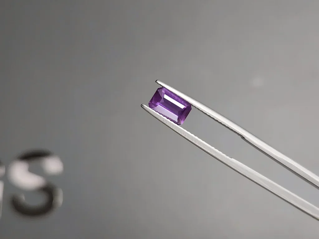 Unbeheizter saphir violetter im achteckschliff 1,14 carats, Sri Lanka Image №3