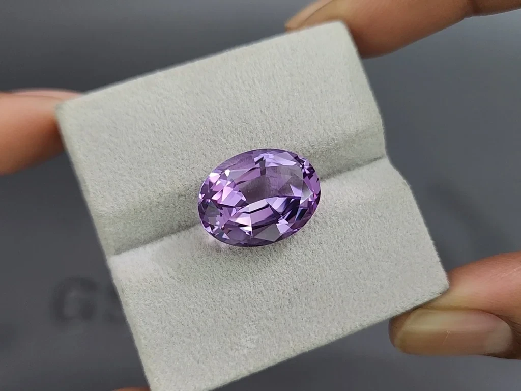 Amethyst high precision oval cut 8.78 carats , Brazil Image №4