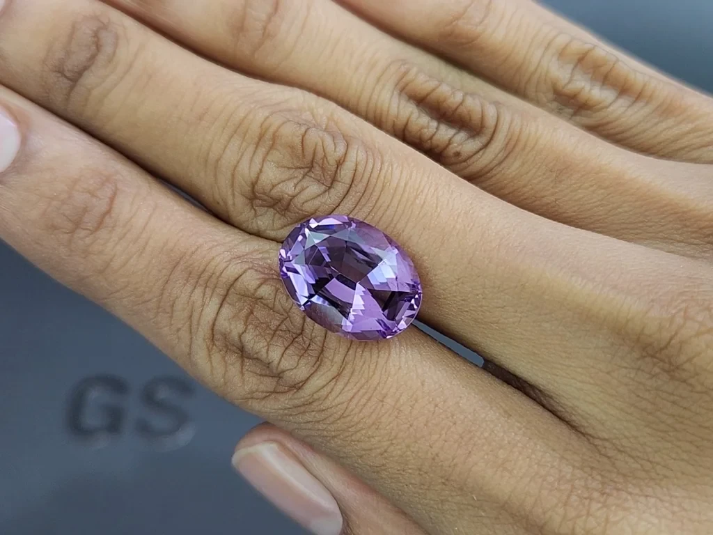Amethyst high precision oval cut 8.78 carats , Brazil Image №2
