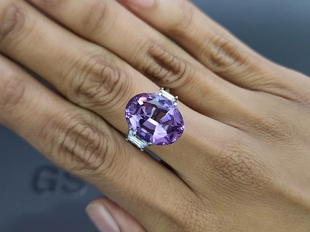Amethyst high precision oval cut 8.78 carats , Brazil Image №5