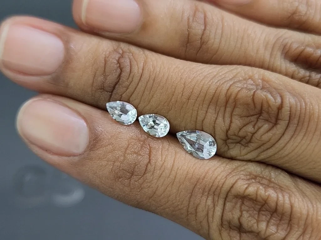 Ensemble aigues-marines taille poire, 1,46 carat, Madagascar Image №2