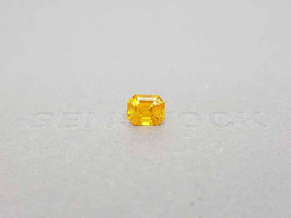 Honey yellow octagon sapphire 2.58 ct, Sri Lanka Image №1