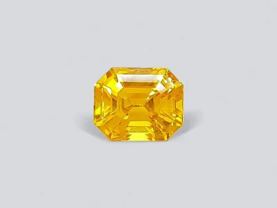 Honey yellow octagon sapphire 2.58 ct, Sri Lanka photo