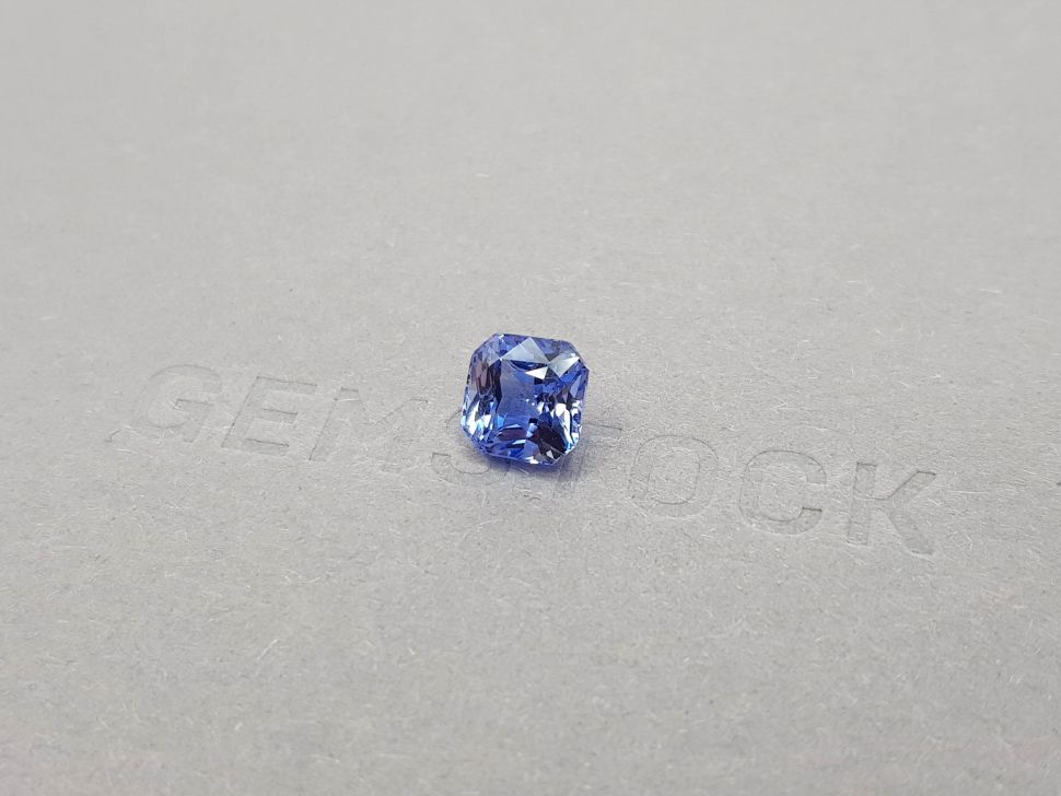 Intense blue radiant cut sapphire 3.08 ct, Sri Lanka Image №2