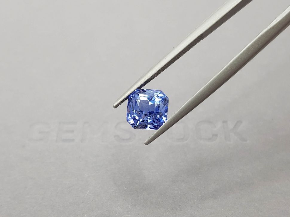 Intense blue radiant cut sapphire 3.08 ct, Sri Lanka Image №4