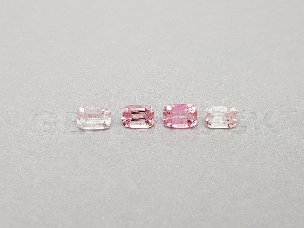 Set of contrasting pink tourmalines 2.91 ct Image №1