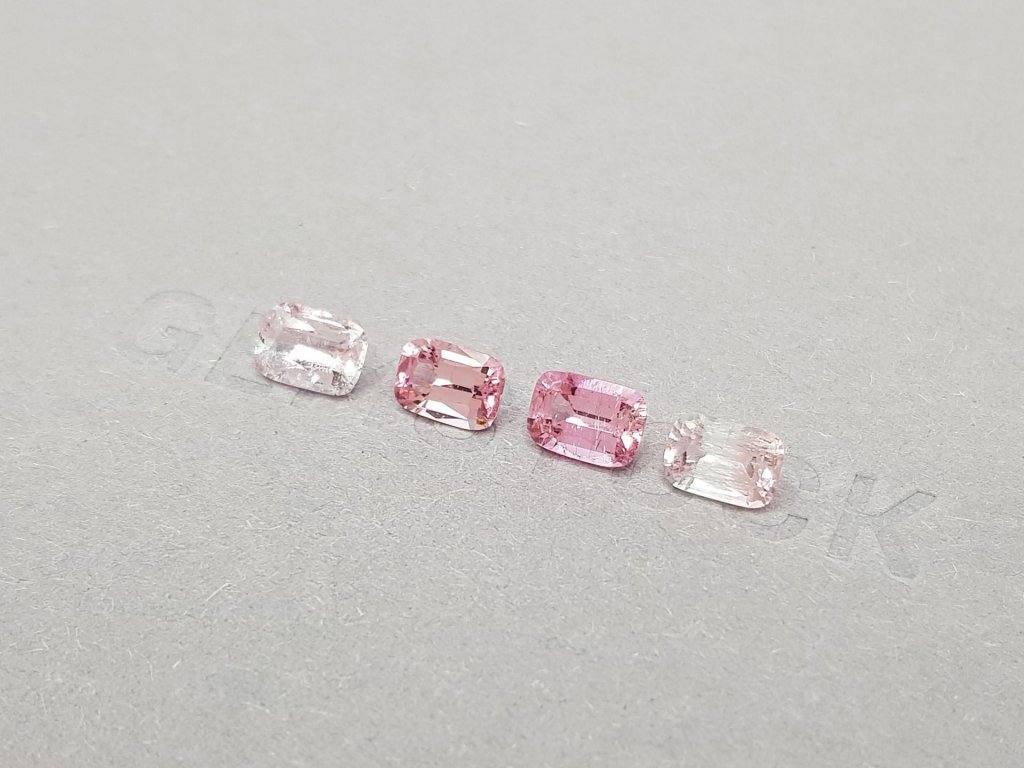 Set of contrasting pink tourmalines 2.91 ct Image №3