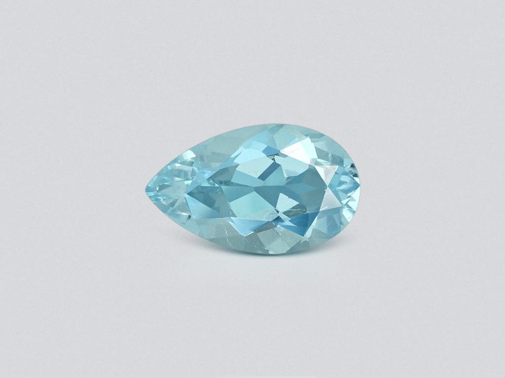 Aigue-marine bleue douce taille poire de 2,43 carats, Afrique Image №1