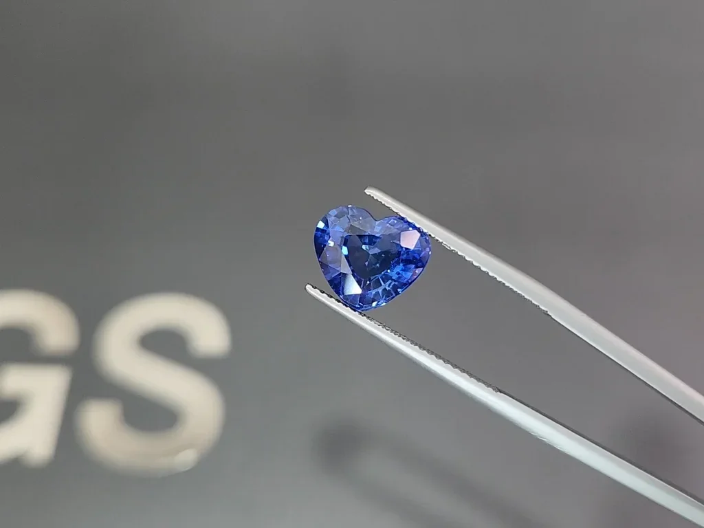 Saphir bleu taille cœur 4,84 ct, Sri Lanka Image №3