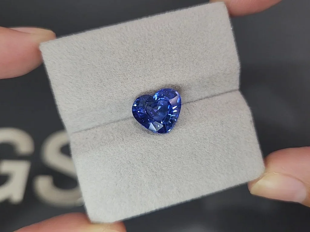 Saphir bleu taille cœur 4,84 ct, Sri Lanka Image №4
