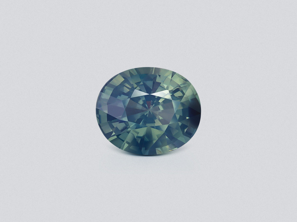 Unheated sapphire Teal oval cut 1.52 carats, Sri Lanka Image №1
