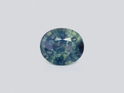 Saphir ovale bleu sarcelle non chauffé de 1,52 ct, Sri Lanka photo