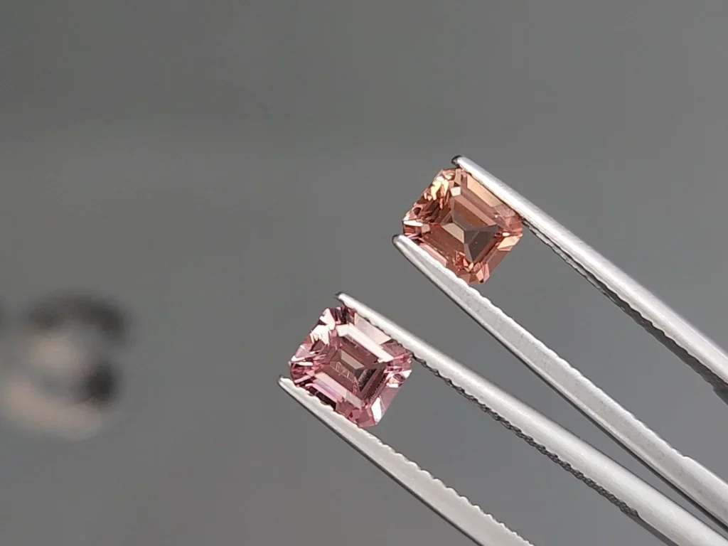 Pair of tourmalines octagon cut  1.95 carats, Africa Image №3